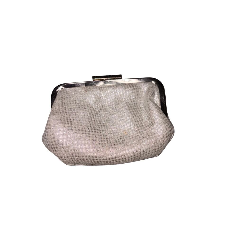 Bvlgari Parfums Metallic Silver Coin Small Purse